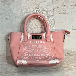 Ouija Pink and White Ouija Board Mini Purse